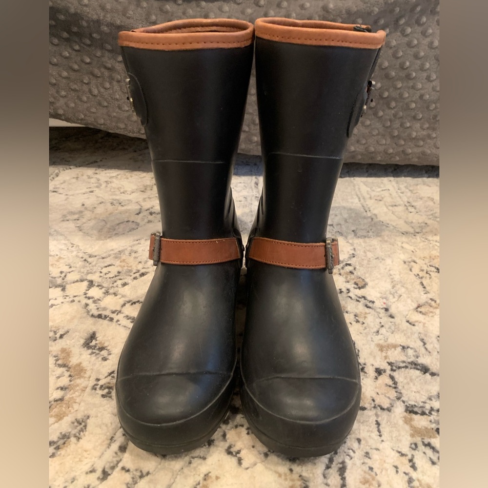Women’s Black Sperry Rain Boots-Black